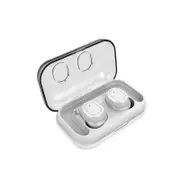 [bluetooth 5.0] TWS True Wireless bluetooth Earphone Touch Control Stereo IPX5 Waterproof Headphone WHITE COLOR