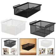 Under Cabinet Storage Organizer Under Shelf Wire Basket for Office Wardrobes