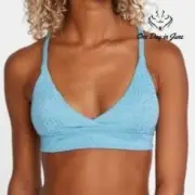 RVCA Run Wild Crossback Bikini Top Size L