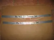 Brand New Pair of Brushed Alloy Threshold Sill Covers for MG TC TD TF T Type (for: MG)