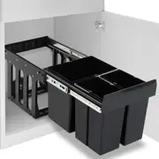 Kitchen Cupboard Pull-out Dustbin Soft-Close Multi Sizes 36/48/20 L vidaXL