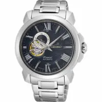 在飛比找Yahoo奇摩購物中心優惠-SEIKO Premier 開芯羅馬機械腕錶 4R39-00