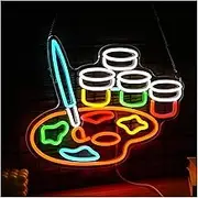 Sign Lamp Paint Neon Sign for Bedroom Office Studio Painting Classroom Decor 39.5x30cm