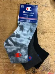 Champion Ankle Sox Tie-Dye 3 Pack CHMT20 Men's Double Dry Wicking shoe size 6-12