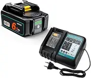 18V 6.0Ah Rechargeable Li-ion Battery，Compatible for Power Tool 18 V Batteries BL1840 BL1850 BL1830 BL1860B(Combination Set A)