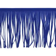 2 Yards 8 Inch PU Leather Fringe Trim DIY Tassel Fringe for Sewing, Navy Blue