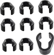 Milisten 10Pcs Durable Microphone Cable Clips Mic Pole Clamp for Ktv Use Easy Snap Holders for Organizing Heavy Cables Compatible with Mic Stands