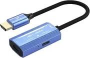 [Porpen] hdmi to USB c Cable Adapter with PD100W,4K60Hz USB-C Thunderbolt 3 Adapter for New MacBook Pro,Mac,Surface,Xreal Air,Rokid,VITURE,RayNeo AR/VR Smart Glasses Adapter