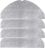 4 Pack Mop Cloths Replacement Part Compatible with Tapo RV30 Max Plus Robot Vacuum Cleaner, Microfiber Mop Pad Washable Mop Cloths Accessories