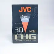 JVC VHS-C EHG LIBRARY MASTER - EC-30 Blank Camcorder Cassette Tape - NEW SEALED!