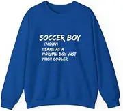 [X.Style] Soccer Boy Definition Sports ds042 Sweater Royal M