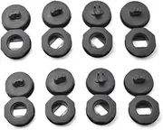 HDVCRNBAVW 8X Universal Car Floor Mat Clips Holders Sleeves Black Auto Carpet Fixing Grips Clamps Car Accessories Fasteners and Clips