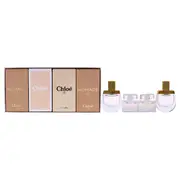 Chloe Variety by Chloe for Women - 4 Pc Mini Gift Set 0.16oz Nomade EDP Spray, 0.16oz Chloe EDT Spray, 0.16oz Chloe EDP Spray, 0.16oz Nomade EDP Spray