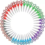 Scissors Bulk Set of 40-Pack, 8" Multipurpose Sharp Sewing Craft Fabric Scissor