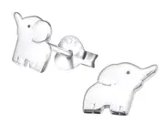 Children's Silver Elephant Stud Earrings