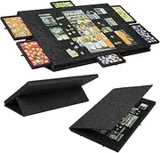 KKTENY Foldable Puzzle Board with 6 Colored Drawers - 1000-Piece Regular Jigsaw Puzzle Mat with Storage for Adults, Portable & Lightweight Design for Home & Travel (1000 pcs)