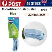 6PCS Window Blind Cleaner Groove Pronged Microfibre Brush Washable Duster Blinds