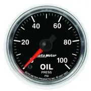 Autometer 3853 Gs Oil Pressure Gauge, 2-1/16", 100 PSI, Digital Stepper Motor