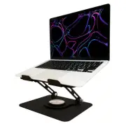 360° Rotating Laptop & Tablet Stand - Adjustable Height, Heavy-Duty Carbon St...