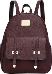 [KKXIU] Women Small Backpack Purse Convertible Leather Mini Daypacks Crossbody Shoulder Bag For Ladies