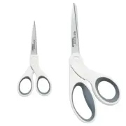 5" Micro-Tip & 8" Bent Craft Scissors with Titanium-Bonded Blades for Craftin...