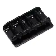 4 String Bass Bridge Top Load Hardtail 80mm Metal Tailpiece Bass Bridge Black