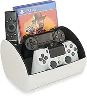 Gaming Controller Holder Stand and Charging Place for PS4, PS5, Xbox, Switch Controllers | Large Remote Control Holder – CEG-31 Park & Play, White by Connected Essentials (White)