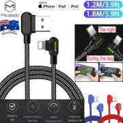MCDODO 90 Degree Braided USB Charging Cable For Apple iPhone iPod iPad