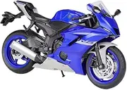 Motorcycle Model with Steering Movable Stand for YZF-R6 1:12 2020 Alloy Motorcycle Model Simulation Diecast Metal Street Motorcycle Model Collection(Blue)