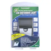 Ultracharge 3W Floodlight Outdoor LED Flood Light w/ Wireless Motion Sensor BLK