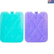 Slim Ice Bricks - Perfect for Lunch Boxes and Travel, Assorted Colors