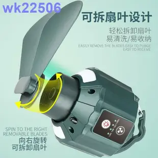 交換禮物！2024新款戶外折疊迷你小吊扇靜音帶燈可充電露營風扇燈太陽能遙控wk22506 全館免運