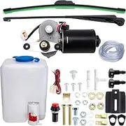 Electric UTV Windshield Wiper Kit, Universal Windshield Wiper Motor Kit, 12V Electric Windshield Wiper Kit for UTV Golf Cart Universal Power Wiper Kit