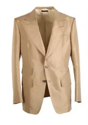 TOM FORD Atticus Beige Sport Coat Size 48 IT / 38R U.S. New With Tags