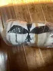 HEARTH & HAND MAGNOLIA Multi Colored Stripes Gray Pink THROW w/ TASSELS 60x70”