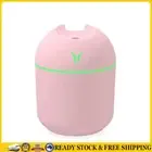 Ultrasonic Air Humidifier Aroma Sprayer USB Essential Oil Diffuser (Pink) .