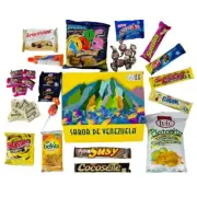 LATIN SABOR Venezuela Food Sweet Snacks Gift Crate Box Assorted Cookies Mixers