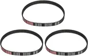 uxcell 3pcs HTD-5M Rubber Timing Belt 91 Teeth, 455mm Pitch Length x 15mm Width x 3.6mm Height, Closed Loop Pulley Timing Belt