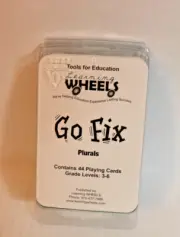 "Go Fix" Language Arts Plurals Educational Card Game Grades 3-6 NEW