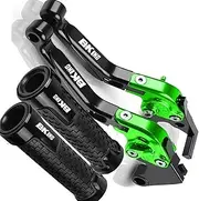 WILRAY Motorcycle Adjustable Extendabl Brake Clutch Levers Handlebar Handle Grip End for S&uzuki B-King 2008 2009 2010 2011 2012 BKING