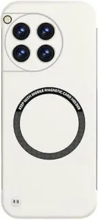 Ultra-Thin Frameless Magnetic ForWireless Charger Case for Oneplus 12 11 10 9 Pro Ace Ace2 2V Pro Cooling Plastic Cover,White,for Oneplus 11
