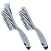 Stainless Steel Wire Brush Set 2Pcs, with Strong Handle & Metal for1679