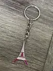 Yves Saint Laurent Mon Paris Silver/Pink Eiffel Tower Keychain