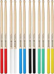 6 Pair Drum Sticks Ideal for Acoustic or Electronic Drums, 7A Classic Oak Wood Drum Sticks, Non-slip Drumsticks Perfect for Beginners, Professional Drumsticks, Maple Wood Drum Sticks for Men Women