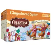 Celestial Seasonings GINGERBREAD SPICE Holiday Herbal Tea 18 Bags (1 Box)