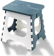 Auzly Foldable Step Stool 28x24x30cm | Collapsible Stool for Adults & Kids | Non-Slip Bathroom Step Stool | Portable Folding Stool for Kitchen, Home Storage | Space Saving Design