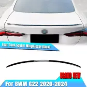 Car Rear Trunk Spoiler Splitter Wing Body Kit For BMW 4 Series G22 2020-2024 BLK (for: BMW)