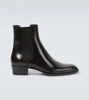 [Saint Laurent] Saint Laurent Wyatt leather Chelsea boots AU 11 brown