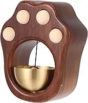 Shopkeepers Bell Walnut Wood Doorbell Magnetic Entry Chime Entrance Alert Chime Decorative Doorbell for Home Office and Classroom