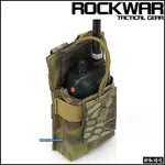 【野戰搖滾】ROCKWAR T7 小型無線電袋、短對講機包【叢林蟒蛇紋迷彩】小無線電包生存遊戲對講機袋響尾蛇紋綠蟒蛇